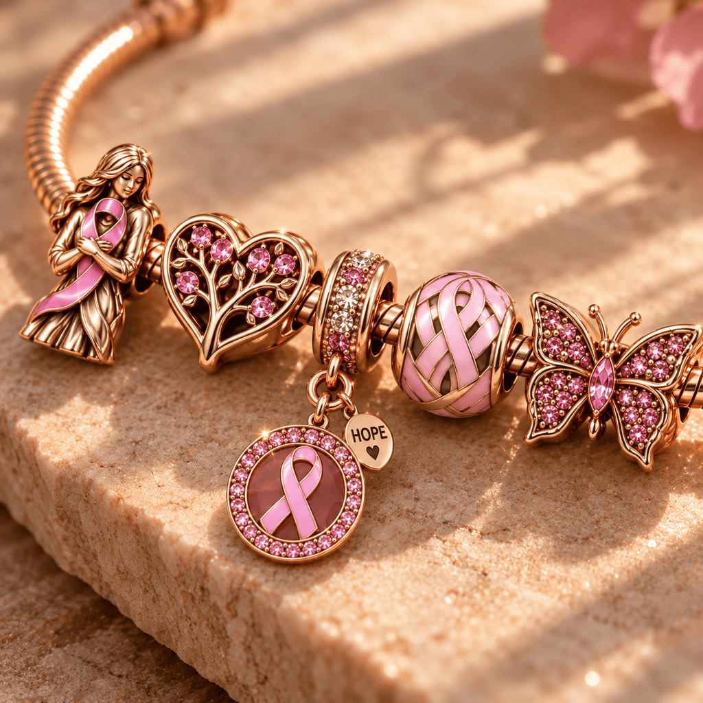 BCA Gold Charm Bracelet Set NHVH