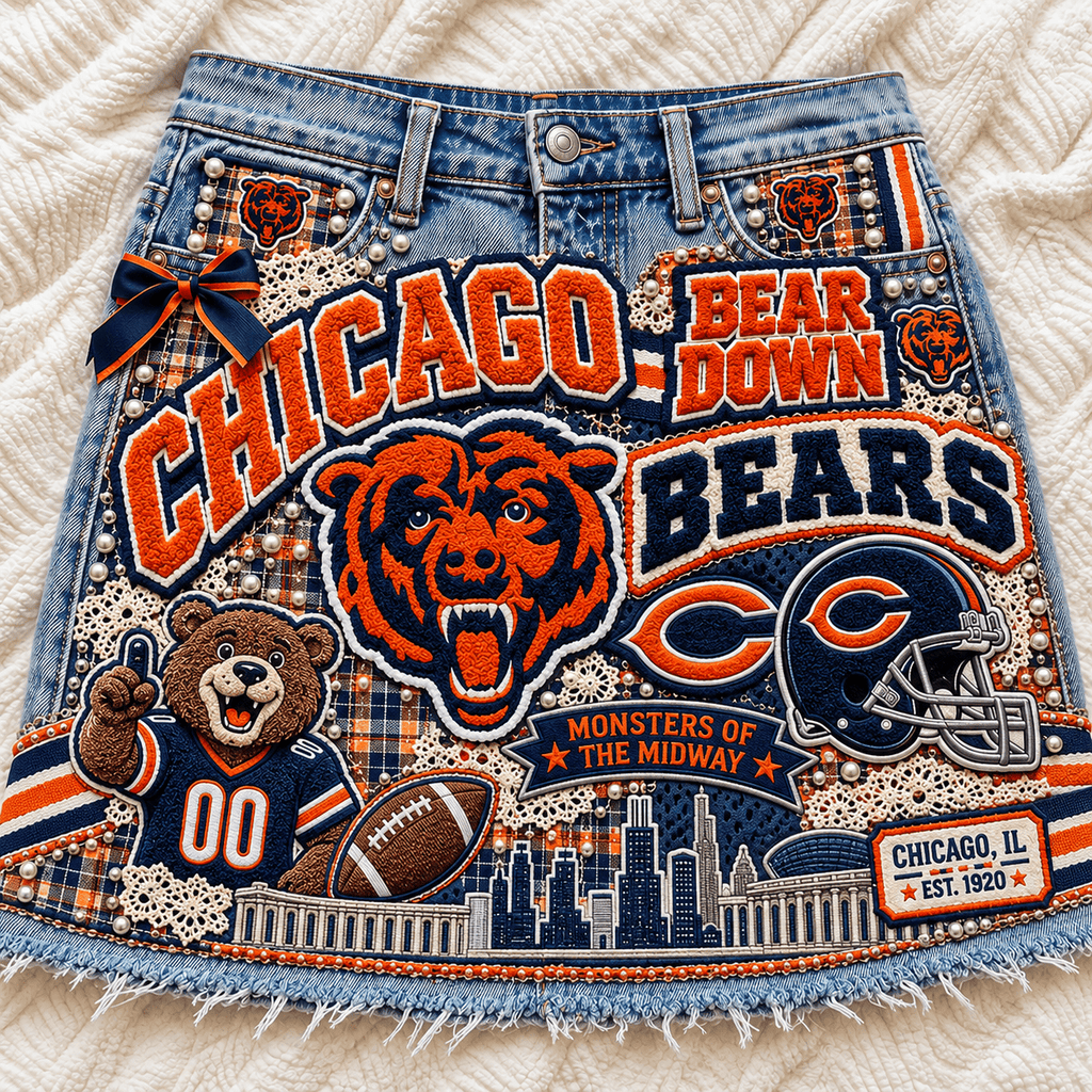 CCB Embellished Denim Skirt NTKO