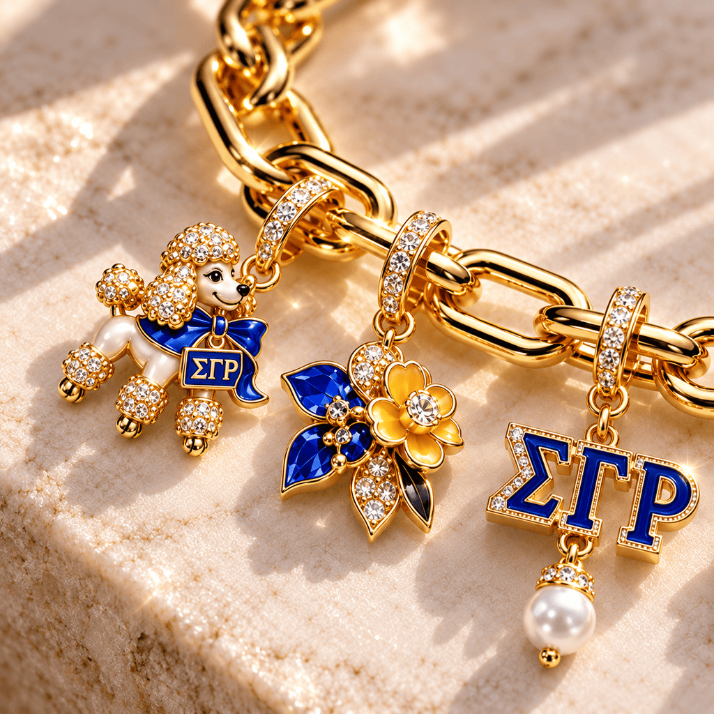 SGRO Gold Charm Bracelet Set BMD