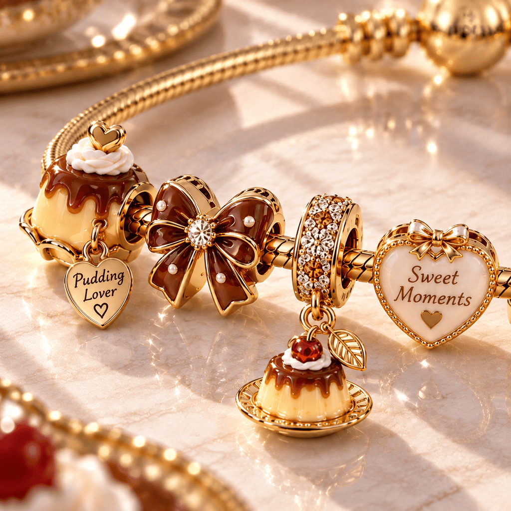 PUD Gold Charm Bracelet Set PTT