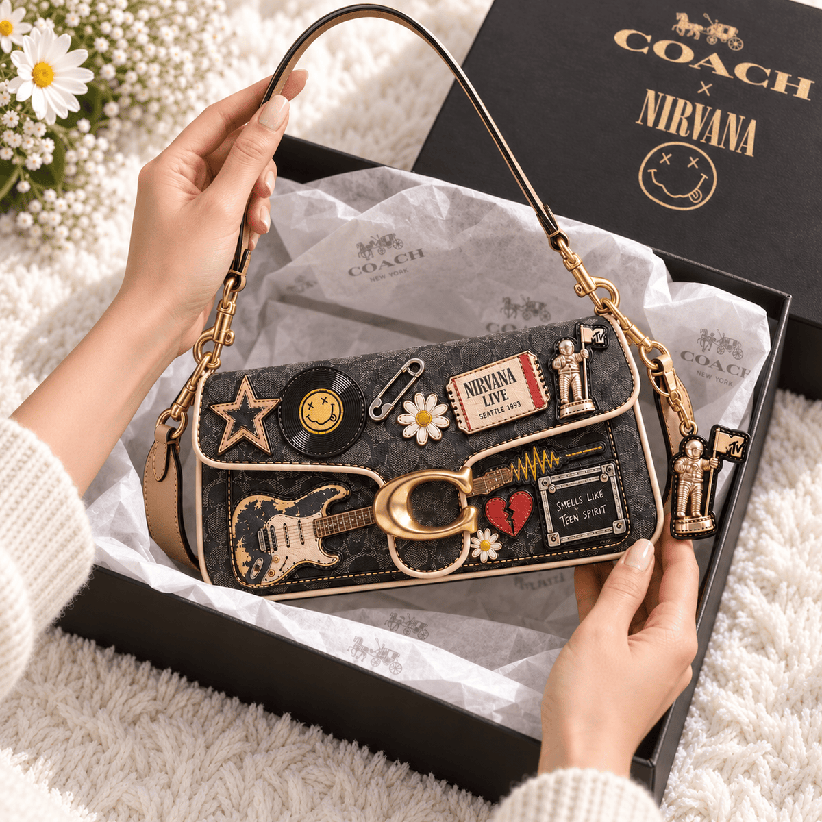 Premium NVN Coach Shoulder Cross With Charm NPL