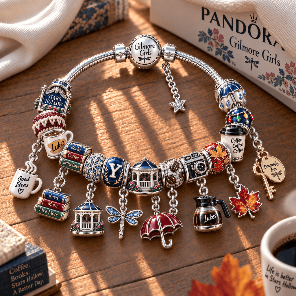 GMG Silver Charm Bracelet Set NTTB