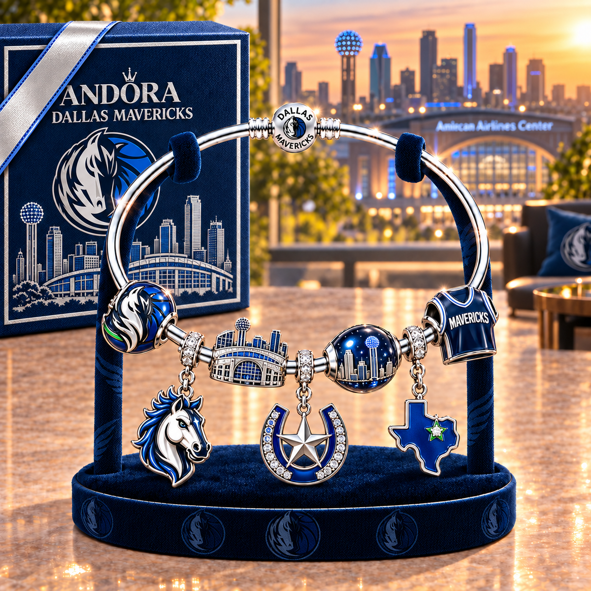 DLMV Silver Charm Bracelet Set TMH