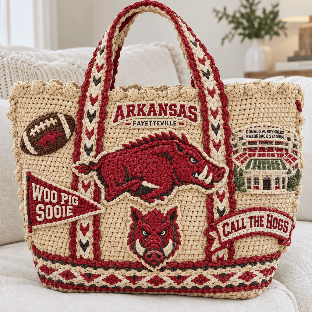 AKR Straw-Style Embellished Tote Bag HTTT