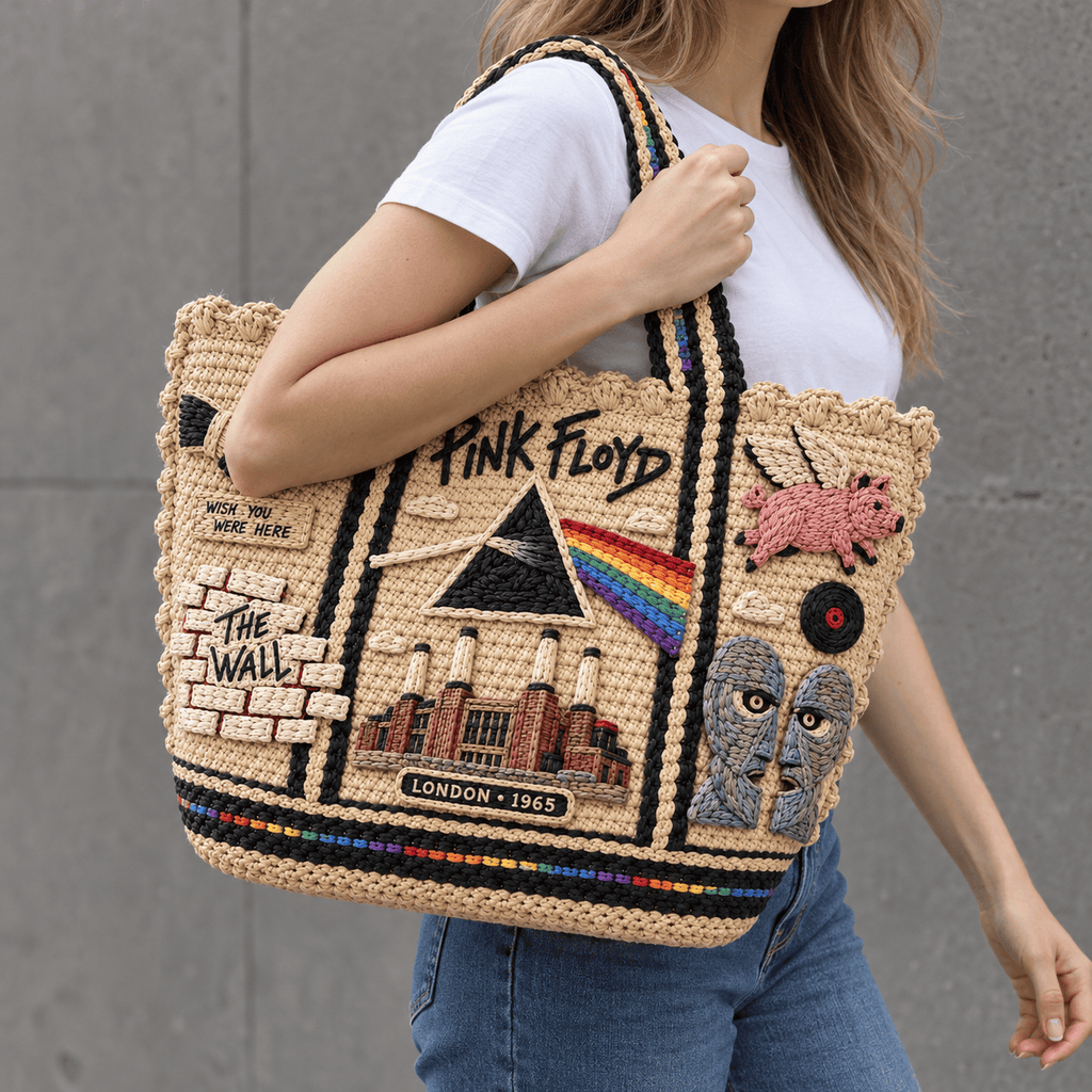 PKFL Straw-Style Embellished Tote Bag DNBN