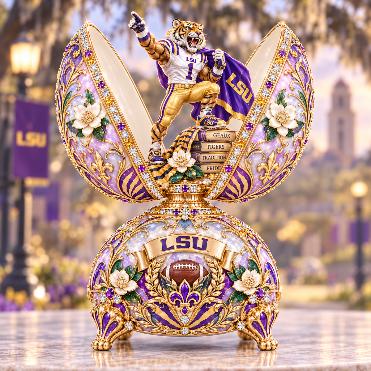 LSU The Bradford Exchange Fabergé TTNL