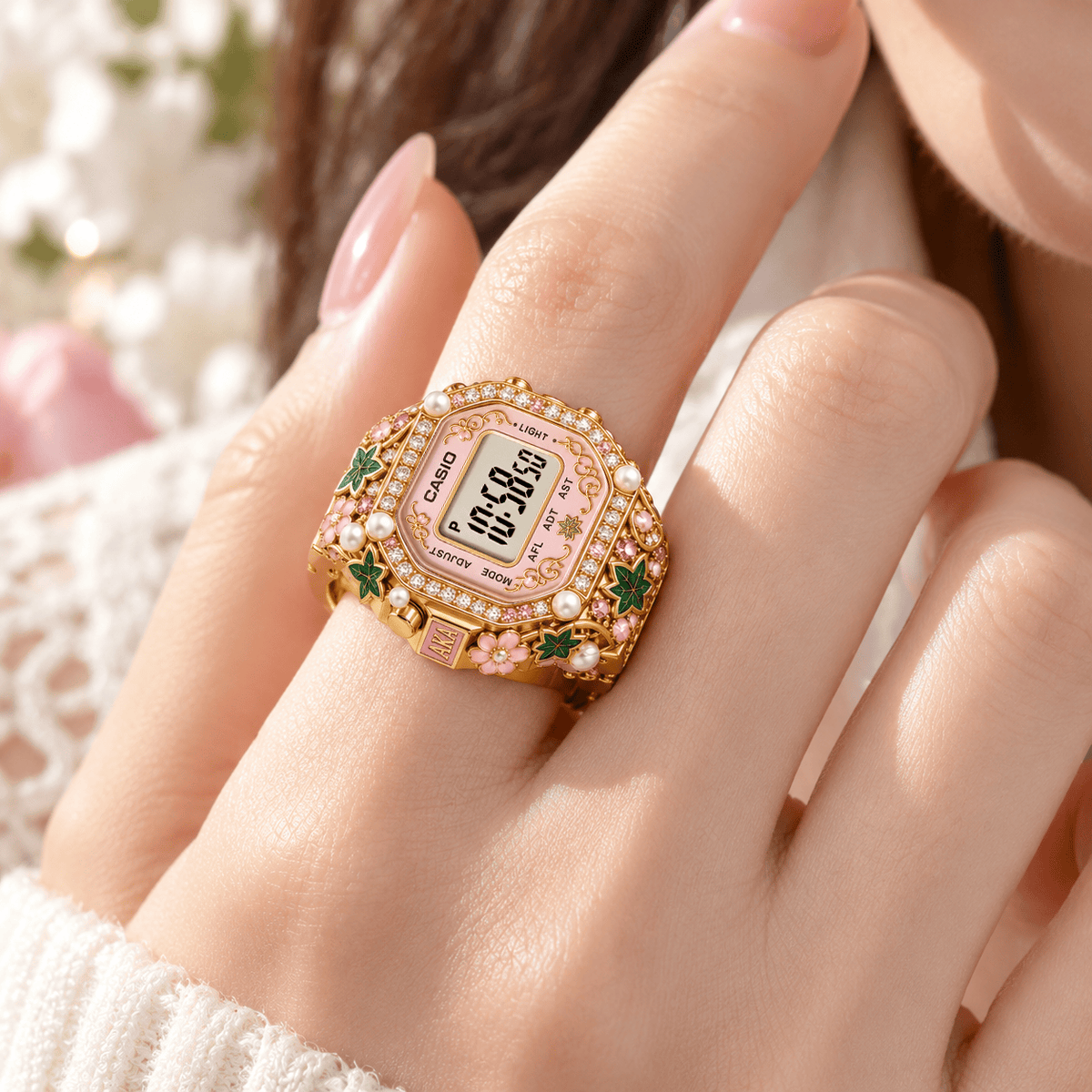 AKA Premium Gold Ring Watch LNTH