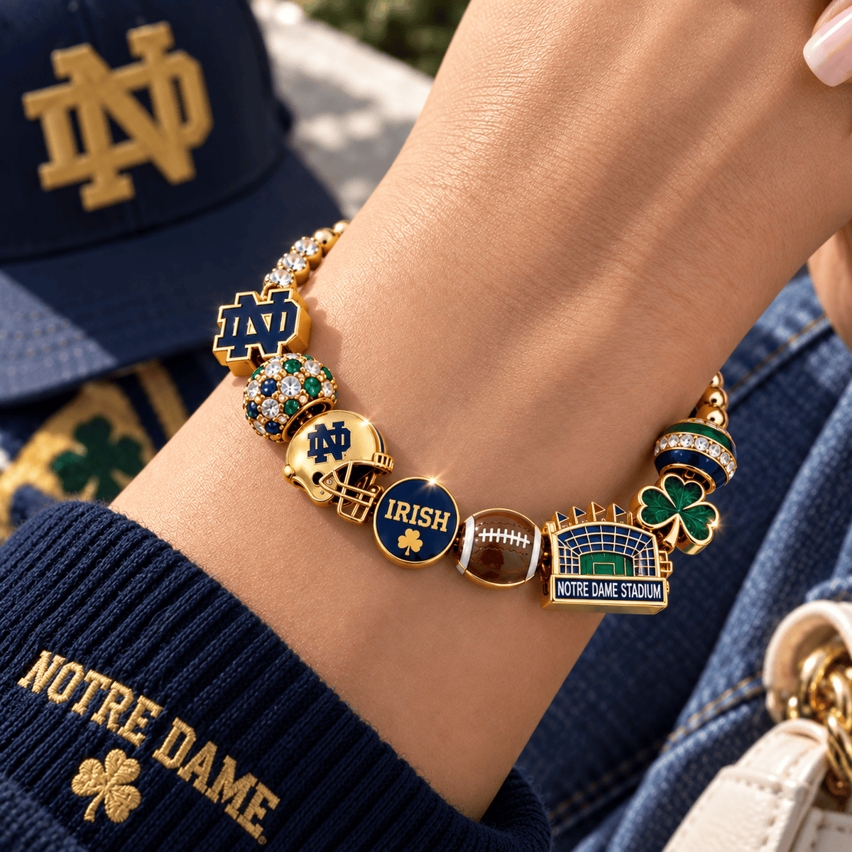 NDFI Gold Charm Bracelet Set BMD