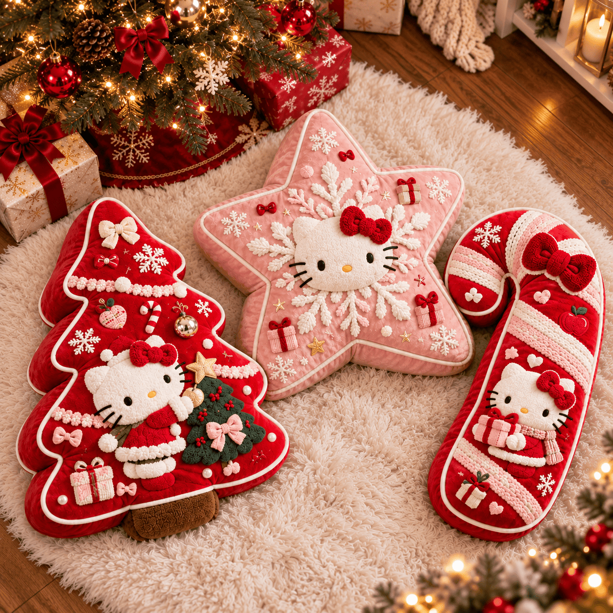 HLKT Christmas Tree Base Pillow Set HTTT