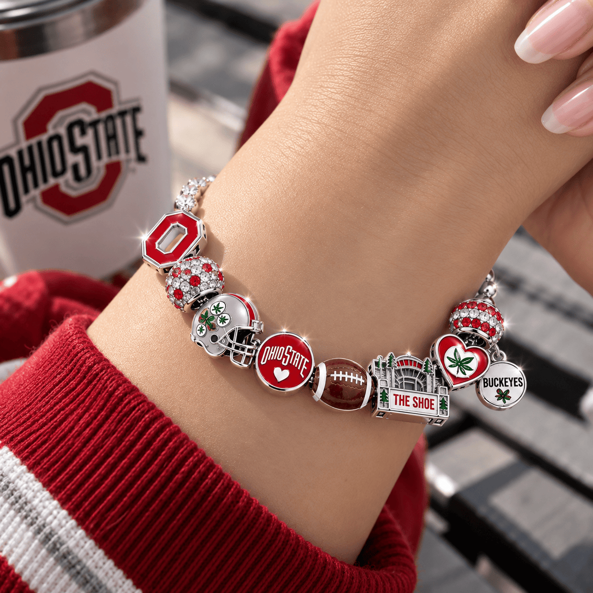 OSB Silver Charm Bracelet Set BMD