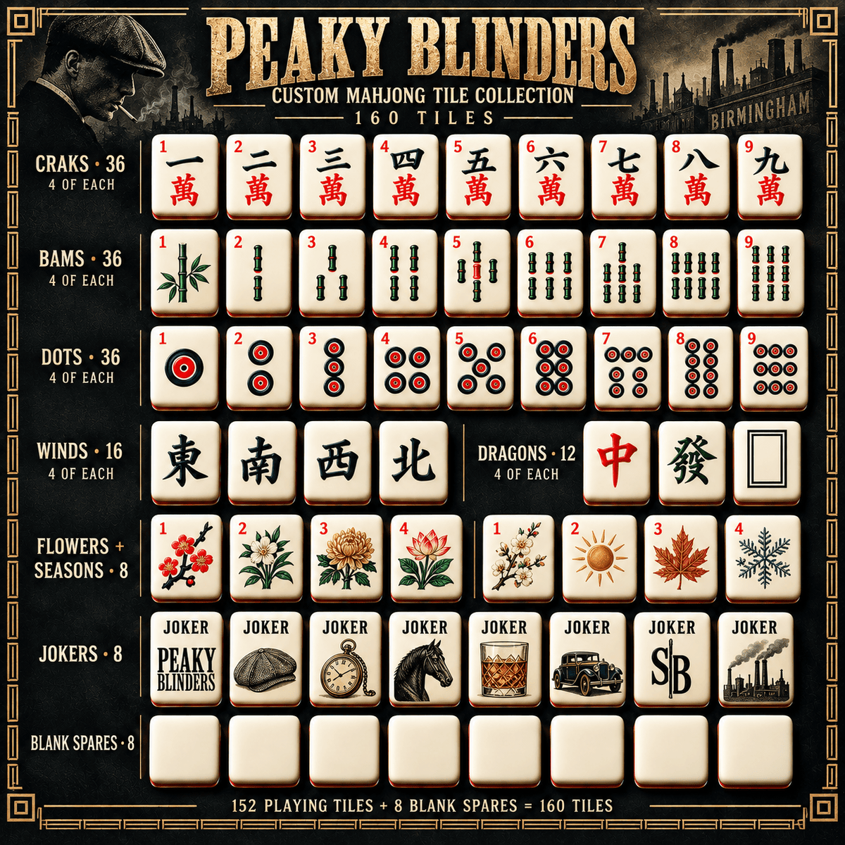 PKBL Premium Mahjong Set – Game Night Edition PNPA