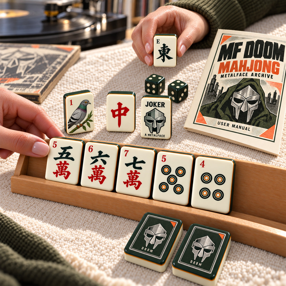 Premium MFD Mahjong Tiles Set PVNA