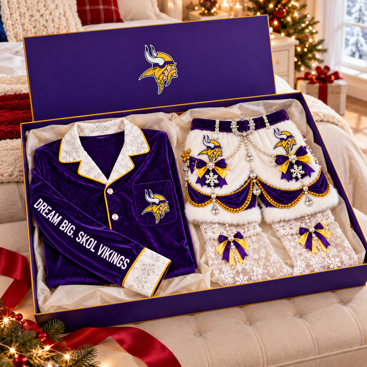 MNVK Funny Christmas Pajama Set PNPA