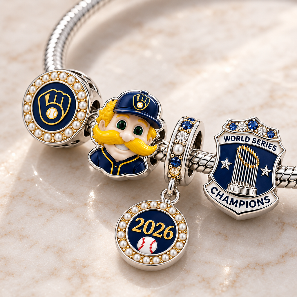 MLKB Silver Charm Bracelet Set NHVH