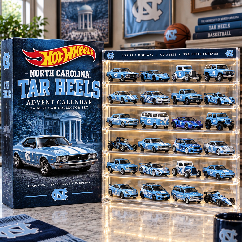 North Carolina Tar Heels Premium Mini Car Advent Calendar