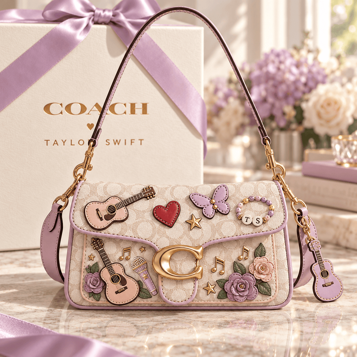 Premium TLSW Coach Shoulder Cross With Charm NPL